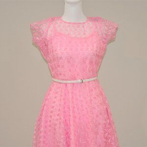 Pink Netted Dress